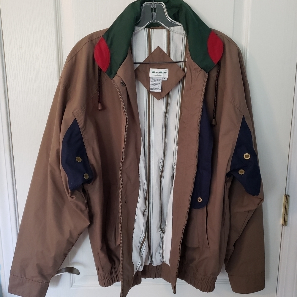 Vintage Winner Mate Sportswear Brown Jacket Men's Medium